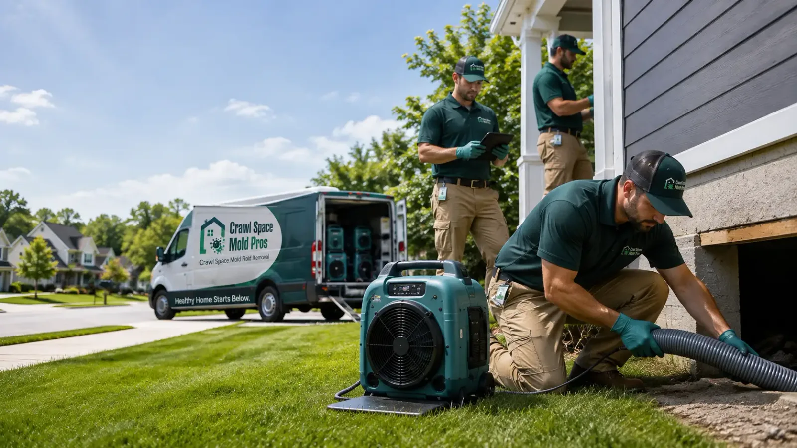 Crawl Space Mold Removal in Three Rivers, CA